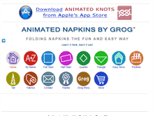 Tablet Screenshot of animatednapkins.com